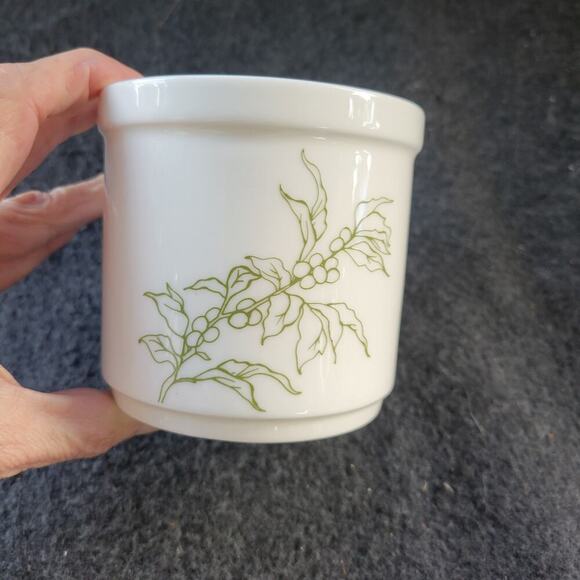 Starbucks "We Proudly Brew" Coffee Mug Cups White 2008 Floral Flower 12oz - Picture 4 of 5